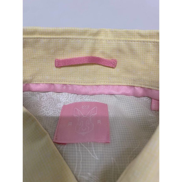 Rare Rabbit Button Down Shirt Long Sleeve Yellow S Men's A49 - Picture 3 of 8